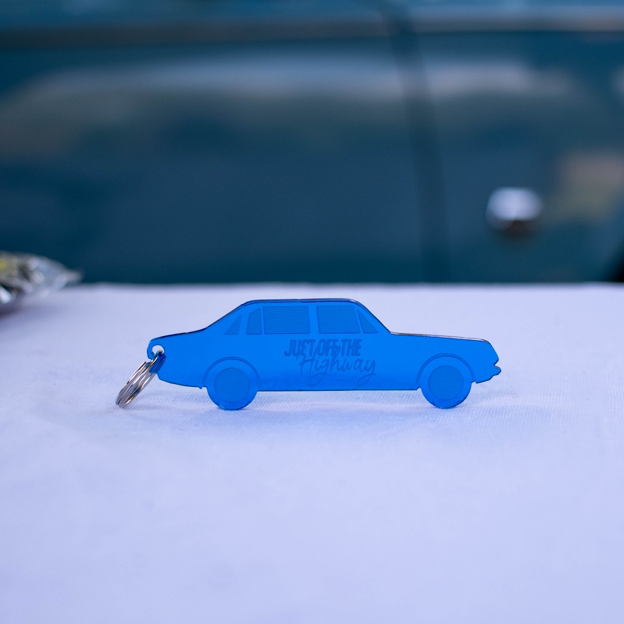 Just Off the Highway Keyring – Free with Every Purchase!